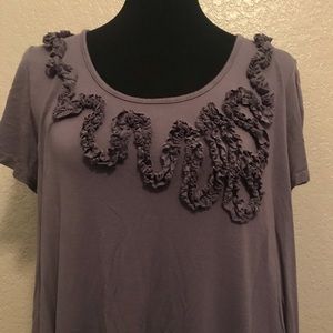 Grayish/Violet Blouse